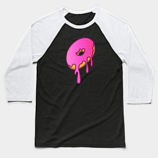 Dripping Galaxy Donut (Pink) Baseball T-Shirt